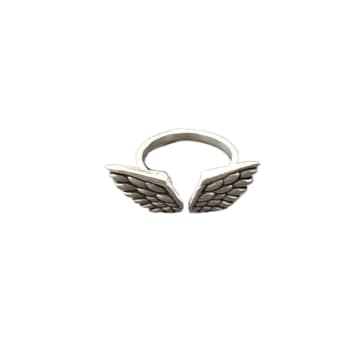Urbiana Wing Ring Adjustable In Metallic