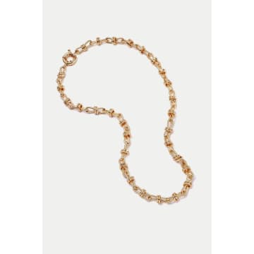 Daisy London Gold Plated Polly Sayer Knot Chain Necklace