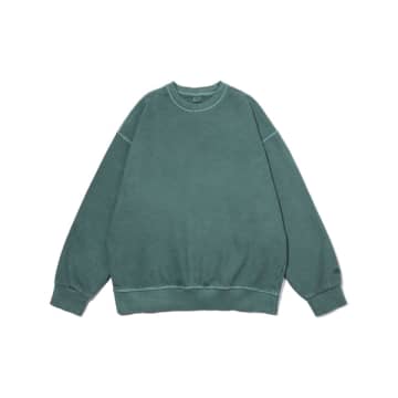 Shop Kappy Deep Green Pigment Sweatshirt