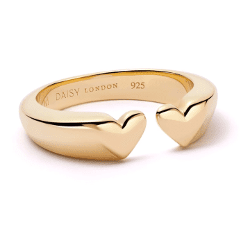 Daisy London Heart Signet Ring In Gold