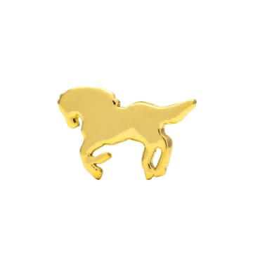 Lulu Copenhagen Wild Horse Earring In Gold