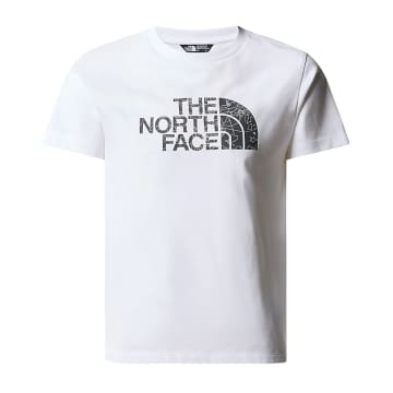 The North Face T-shirt Easy Bambino White/asphalt Grey Buldering