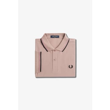 Fred Perry Men's Twin Tipped Polo Shirt In Pink
