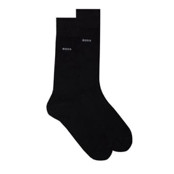 Hugo Boss 2 Pack Of Bamboo Touch Socks In Stretch Yarns In Black 50491196 001
