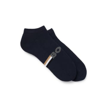 Hugo Boss 2-pack Of Dark Blue Ankle Length Socks In A Cotton Blend 50510656 401