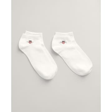 Gant 2-pack Shield Ankle Socks In White 9960292 110