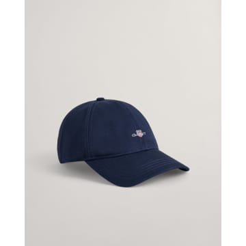 Gant Shield Baseball Cap In Marine Blue 9900111 410