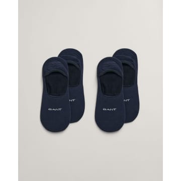 Gant 2-pack Invisible Socks In Marine Blue 9960257 410