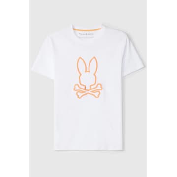 Psycho Bunny Floyd Graphic Tee In White