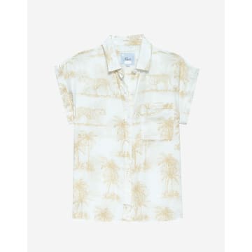 Rails Whitney Bengal Short Sleeve Shirt Size: S, Col: Cream In Neutrals