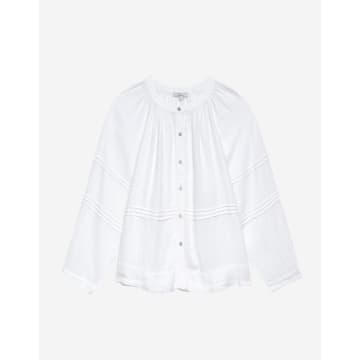 Rails Frances Triple Panel Detail Long Sleeve Shirt Size: L, Col: Whit In White
