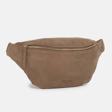 Ann Kurz Fanny Large Bag | Nubuck Taupe In Brown