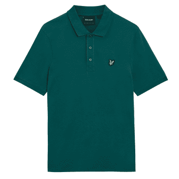 Lyle & Scott Plain Polo Shirt Malachite Green