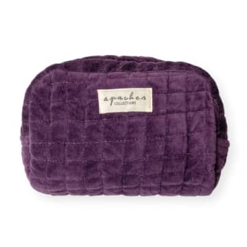Apaches Small Gaya Cotton Toiletry Bag Color: Plum Velvet In Purple