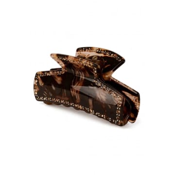 Sui Ava Anna Elegance Ground Coffee Claw Clip In Brown