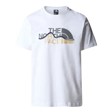 The North Face T-shirt Mountain Line Blanc In White