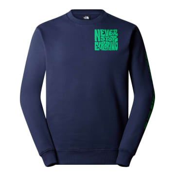 The North Face Sweat Mountain Marine In Blue