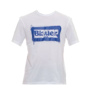 Blauer T-shirt For Man 24sbluh02147 004547 100 In White