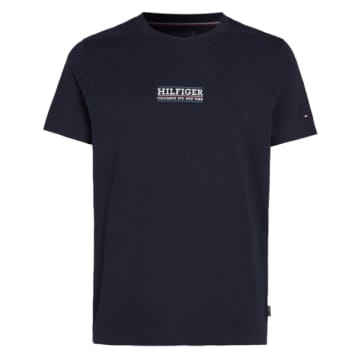 Tommy Hilfiger T-shirt For Man Mw0mw34387 Dw5 In Blue