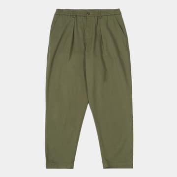 Universal Works Pleated Track Trouser In Green