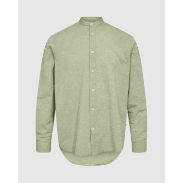 Minimum Cole 9802 Shirt Epsom Melange In Green