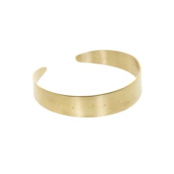 Just Trade Arch Bangle In Gold