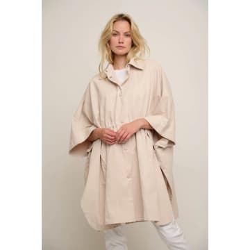Rino And Pelle Jolina Cape In Shell In Brown