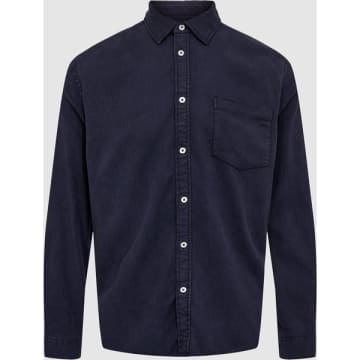 Minimum Jack Maritime Blue Long Sleeved Shirt