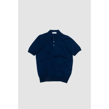 Gran Sasso Fresh Cotton Polo Shirt Dark Blue