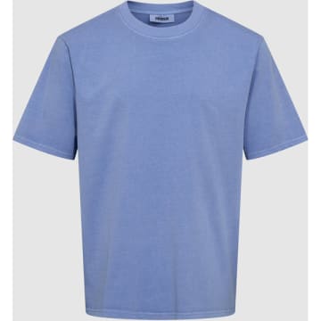 Minimum Lono Hydrangea Short Sleeved T-shirt In Blue