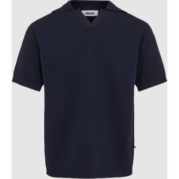 Shop Minimum Ryker Maritime Blue Knit Polo T-shirt