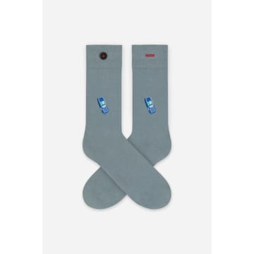 A-dam Blue Mobile Socks