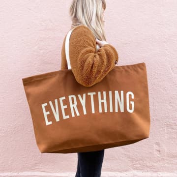 Alphabet Bags Everything Large Tote Bag In Neutrals