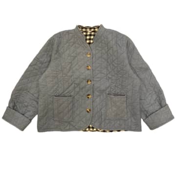 Behotribe  &  Nekewlam Jacket Quilted Cotton Powder Blue