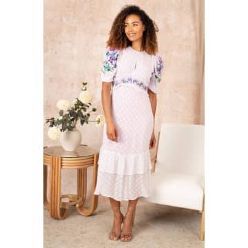 Hope & Ivy Valencia Dress In Pink/purple