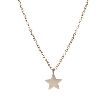 Just Trade Luna Star Necklace In Gold