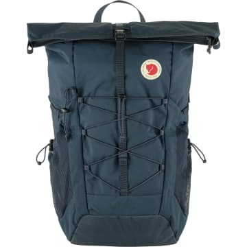 Fjall Raven 25l 560 Navy Trekking Abisko Hike Foldsack Backpack In Blue