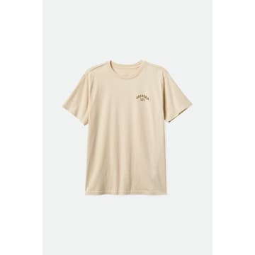 Brixton Cream  Homer Short Sleeves Standard T Shirt In Neutrals