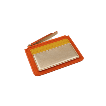 Pom Orange/metallic Cardholder