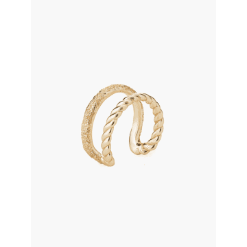 Tutti & Co Braid Ring In Gold