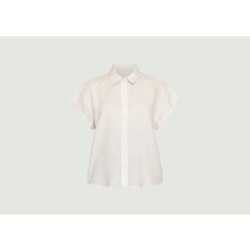 Knowledge Cotton Apparel Aster Shirt In White