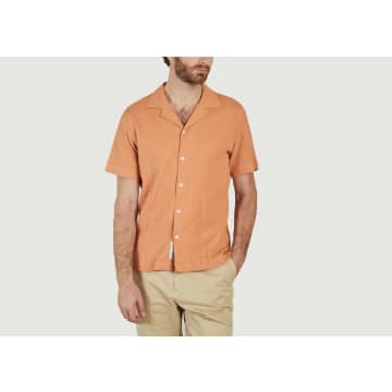Edmmond Gardener Short Sleeve Shirt In Orange