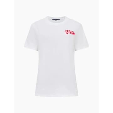 French Connection Amour Graphic T Shirt | Linen White