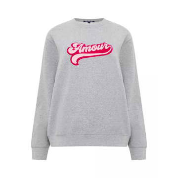 French Connection Amour Graphic Sweatshirt | Light Grey Mel