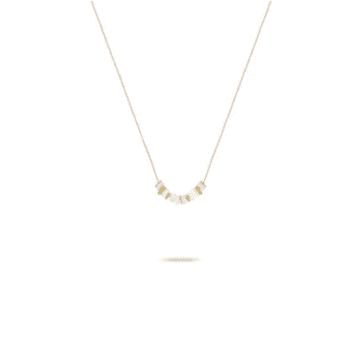 One & Eight Ltd 2516 Protective Vibes Cord Necklace In Gold