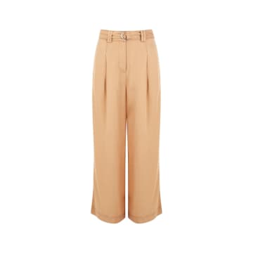 French Connection Elkie Twill Trouser | Biscotti In Camel