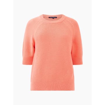 French Connection Lily Mozart Short Sleeve | Coral Jumper In Pink