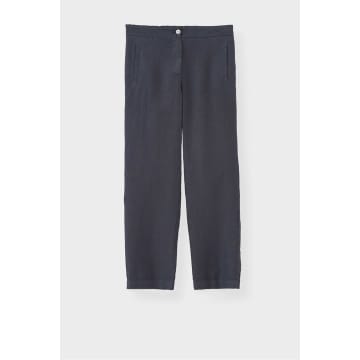 Rosso35 Linen Trouser In Dark Grey