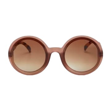 Okkia Monica Pink Havana Sunglasses In Brown
