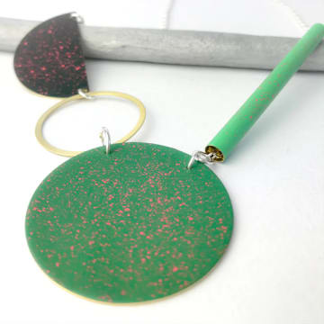 Lindsay Mcdowall Jewellery Masca Fiesta Necklace In Green